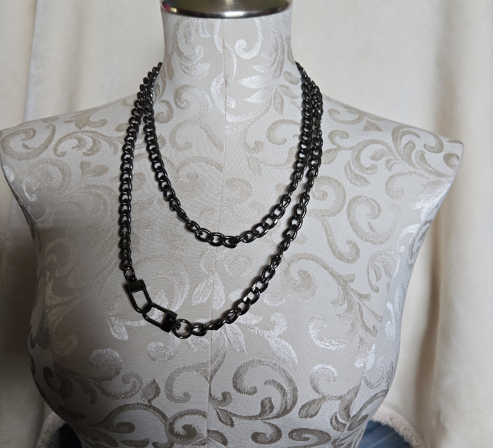 Unbranded Elegant Black Replacement Purse Chain Or Necklace